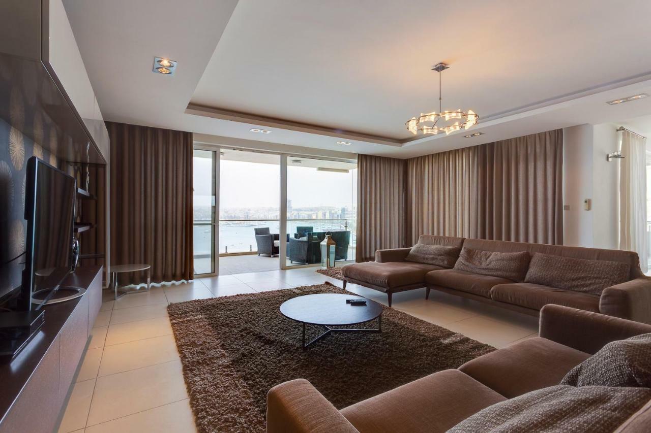 Contemporary, Luxury Apartment With Valletta And Harbour Views 슬리에마 외부 사진