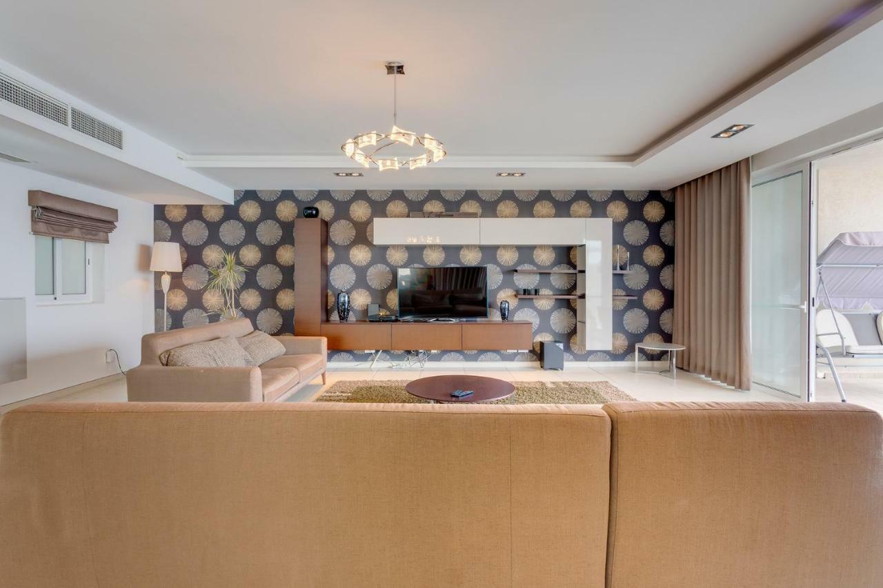 Contemporary, Luxury Apartment With Valletta And Harbour Views 슬리에마 외부 사진