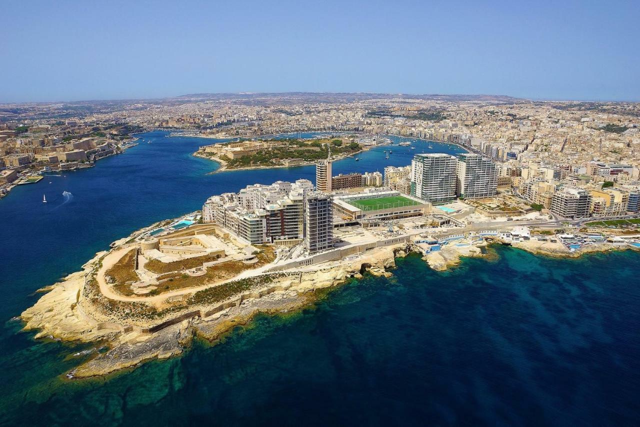 Contemporary, Luxury Apartment With Valletta And Harbour Views 슬리에마 외부 사진