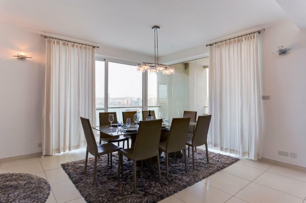 Contemporary, Luxury Apartment With Valletta And Harbour Views 슬리에마 외부 사진